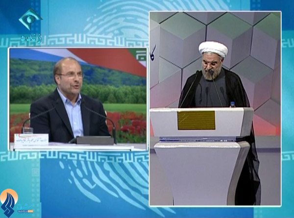 روحاني: من سرهنگ نيستم حقوق دانم/قاليباف: اگر نیت خوانی بلدید هنر شماست+متن