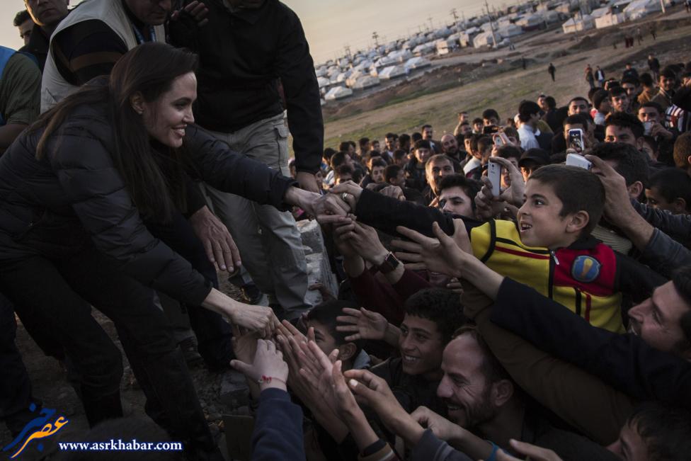 عکس: آنجلینا جولی در کردستان عراف