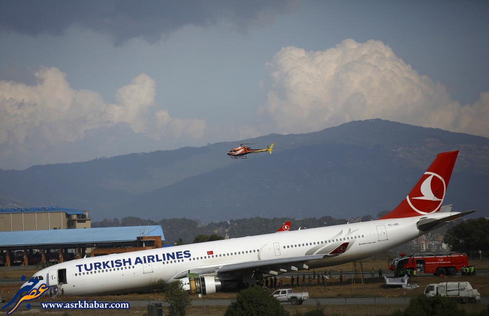 سانحه برای هواپیمای ترکیه در فرودگاه