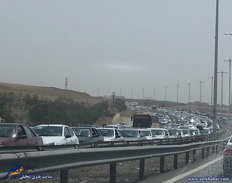 عکس/ ترافیک باورنکردنی در خروجی تهران