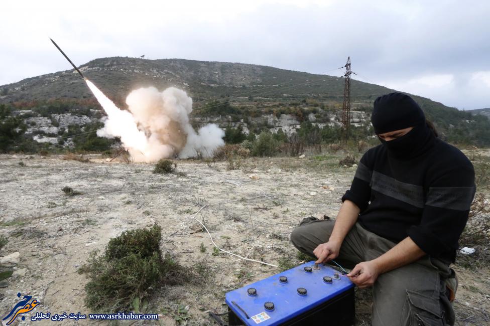 نحوه پرتاب موشک توسط داعش (عکس)