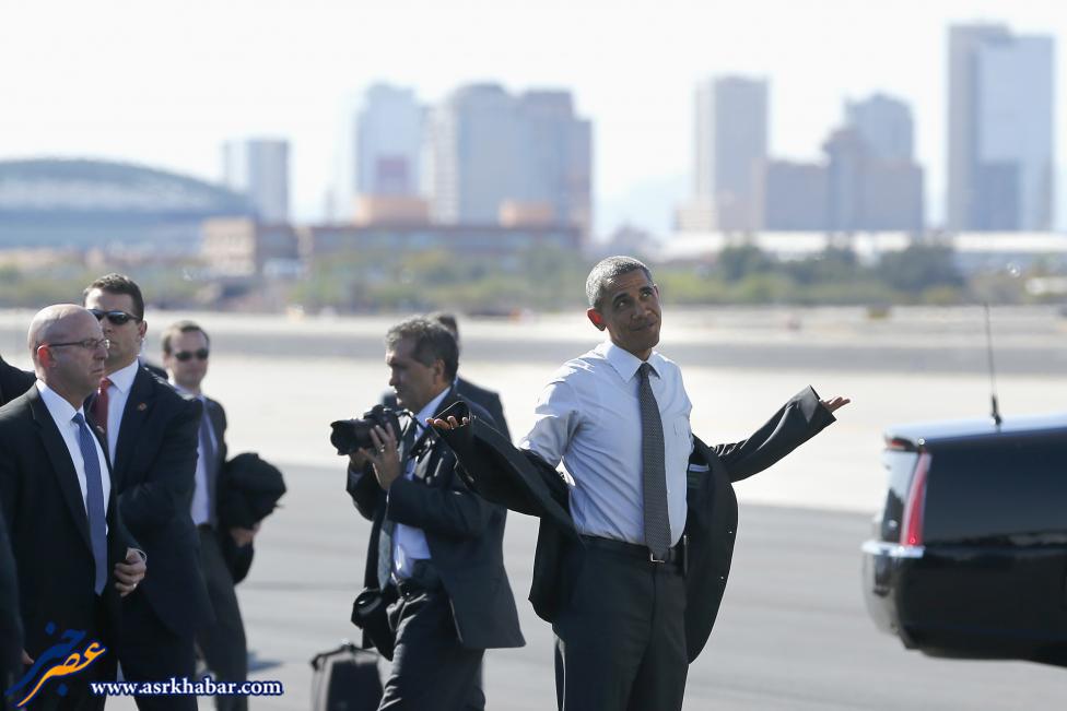 عکس بامزه و عجیب از اوباما