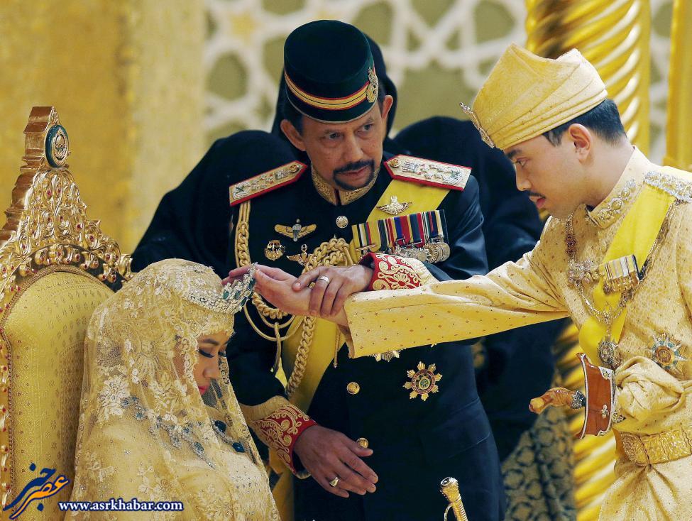 ازدواج افسانه‌ای فرزند سلطان برونئی (+عکس)