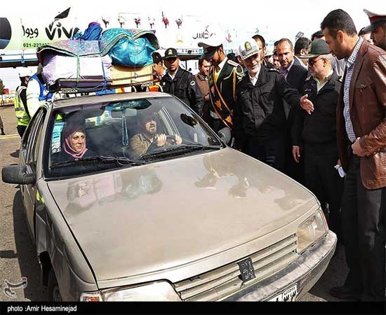 بازدید رئیس پلیس راهور از آزاد راه قم - تهران(عكس)