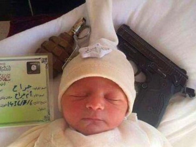 نوزاد داعشی (+عکس)