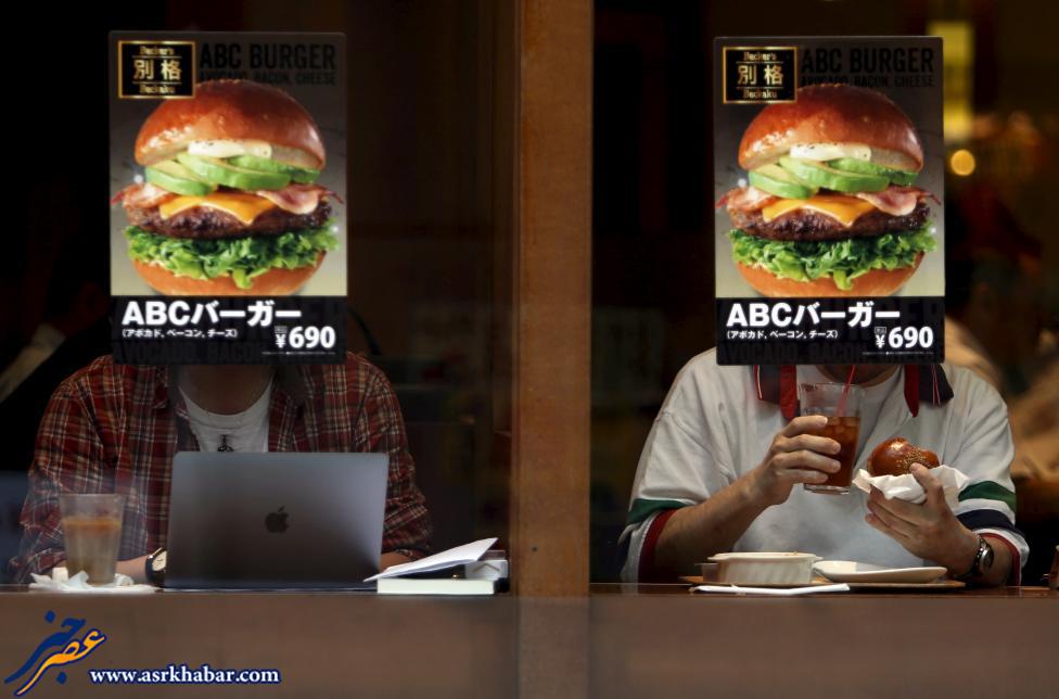 تصویر جالب از یک فست فود در ژاپن