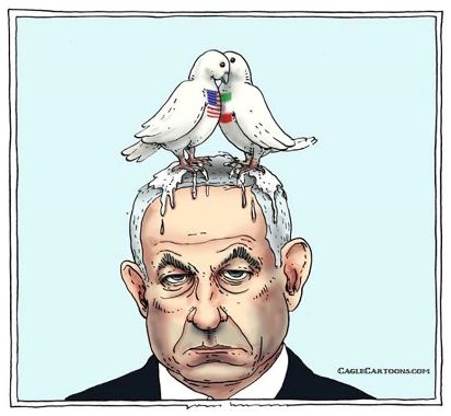 کاریکاتوری که سوئیس واسرائیل را به‌جان هم انداخت!
