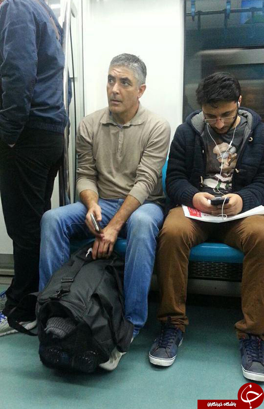 جرج کلونی در مترو تهران+ عکس
