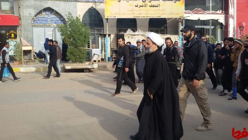 عکس: حجت الاسلام پناهیان در پیاده روی اربعین