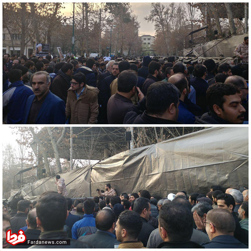 تصاویر: حضور مردم در مقابل دانشگاه تهران