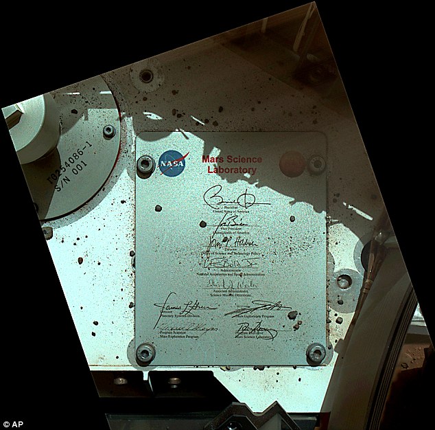 عکس: امضای اوباما در مریخ