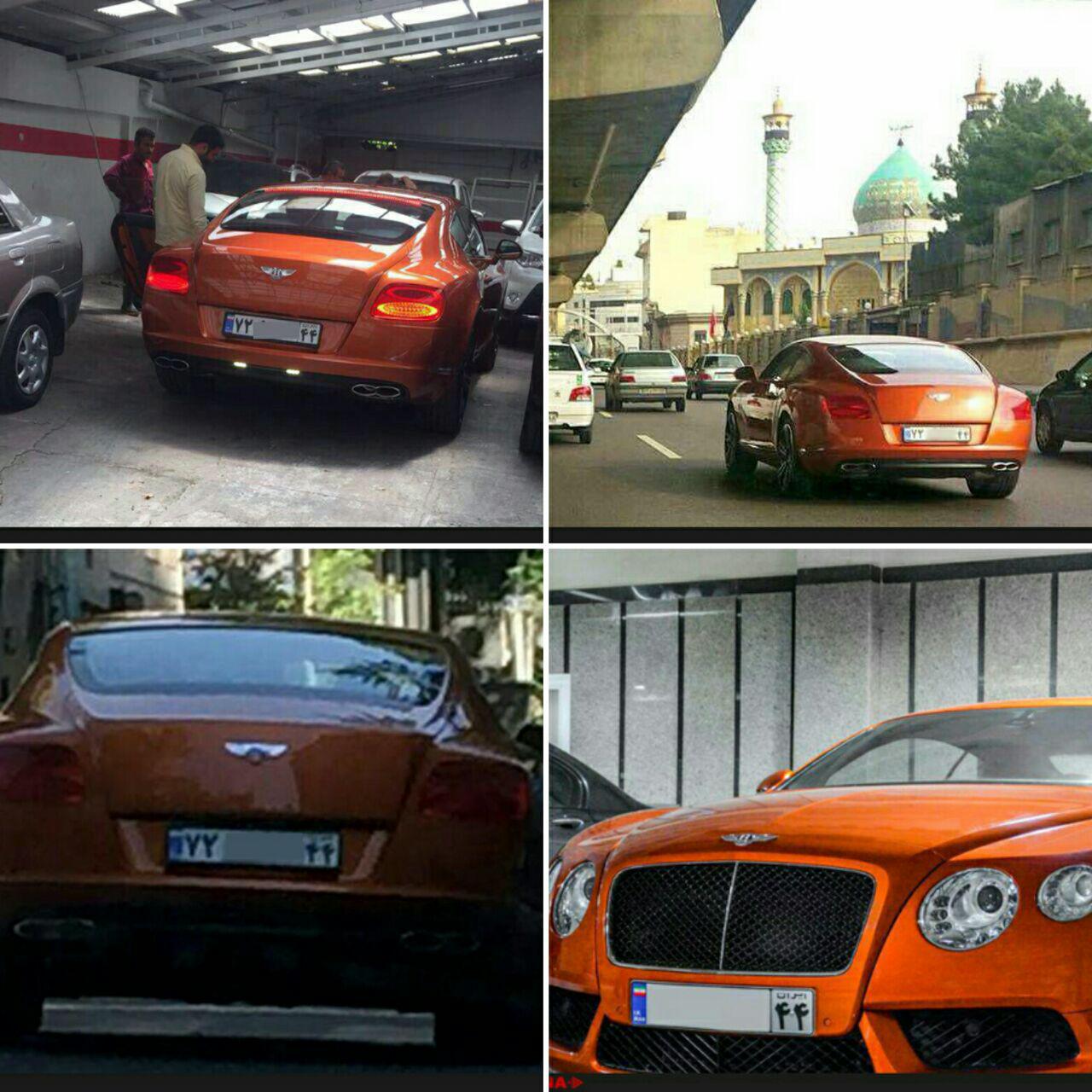 اولین خودروی بنتلی در ایران پلاک شد +عکس