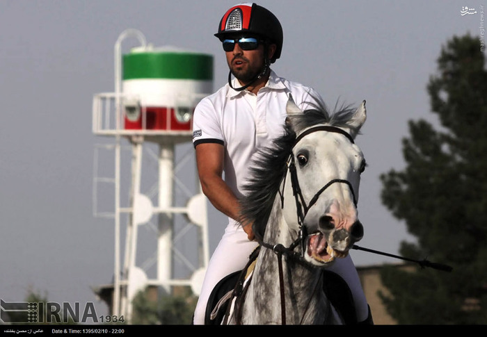 عکس: فشار بالای مسابقه روی اسب