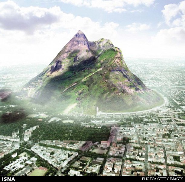 ساخت کوه مصنوعی در امارات! +عکس