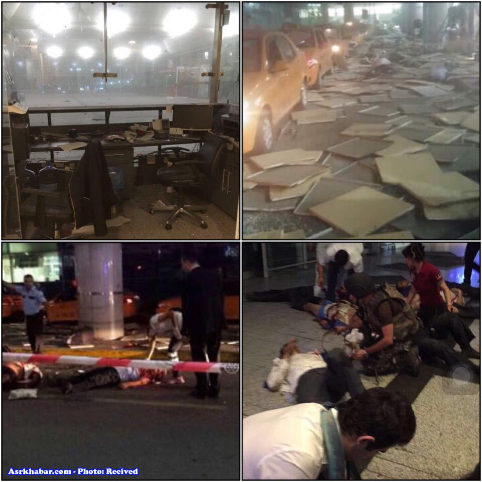 اولین تصاویر از انفجارهای مهیب فرودگاه استانبول