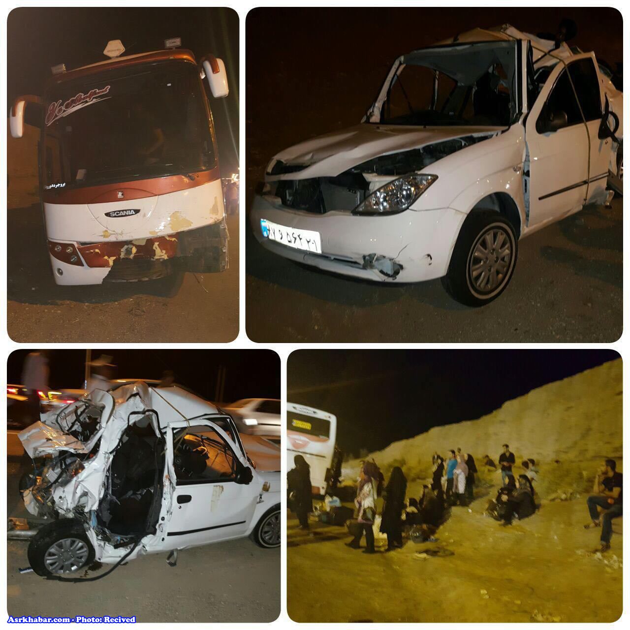 حادثه مرگبار در اتوبان تهران-قم (عكس)