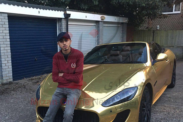 توقیف مازراتی طلایی یک نوجوان +عکس