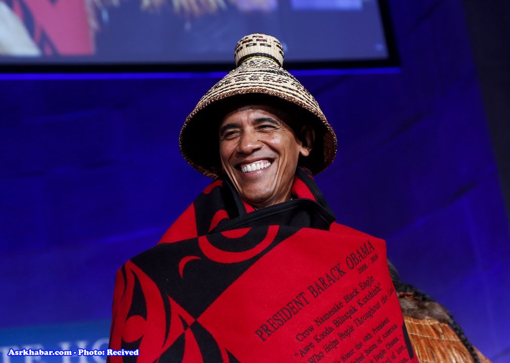 اوباما در لباسی که تاکنون ندیده اید (عکس)