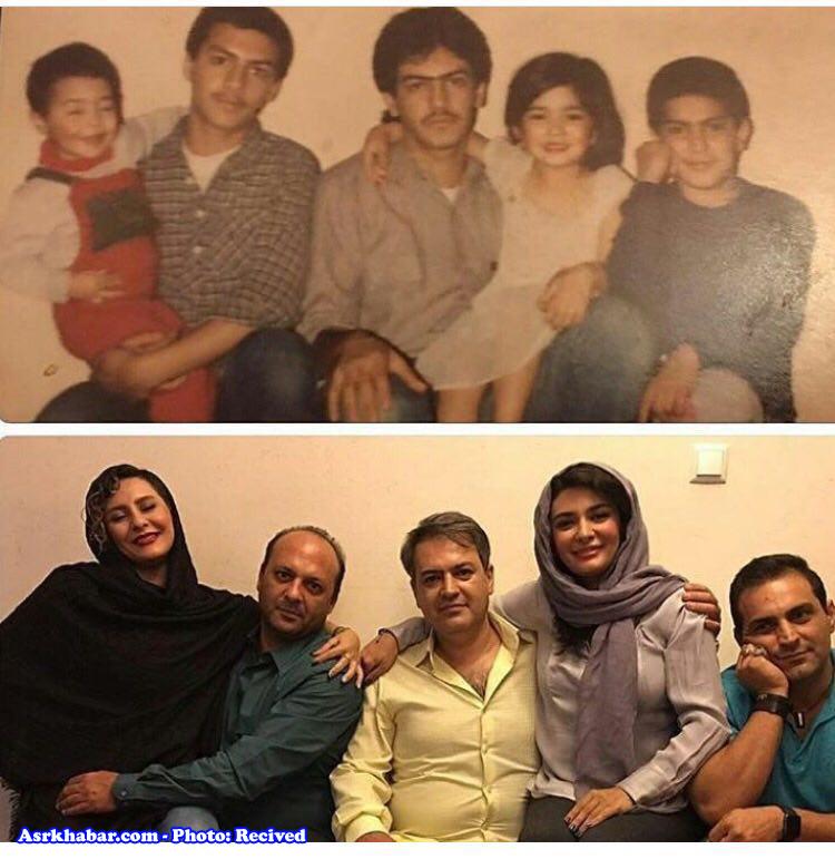 عکس خانوادگی بازیگر مشهور ایرانی