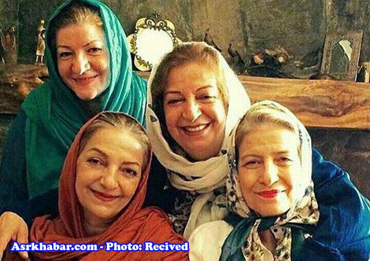 خانواده پرجمعیت بازیگر زن مشهور ایرانی (عکس)