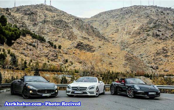 رژه ماشین های بچه پولدارها در خیابان های تهران (عکس و فیلم)