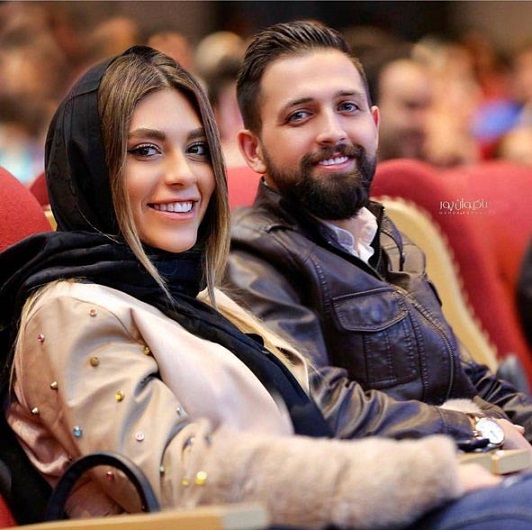 تیپ جدید محسن افشانی و همسرش دیشب در یک مراسم! (+عکس)