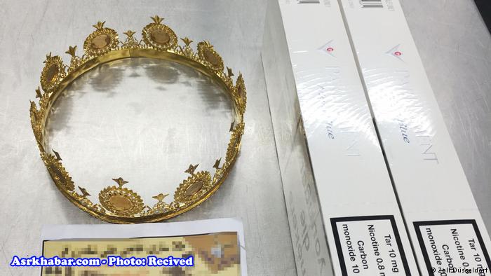 کشف تاج طلا در کوله‌پشتی مسافر ایرانی در آلمان (+عکس)