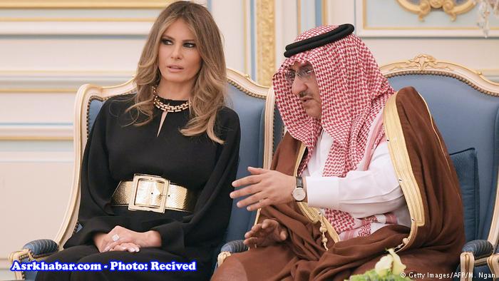 همسر ترامپ بدون حجاب در عربستان سعودی (+عکس)