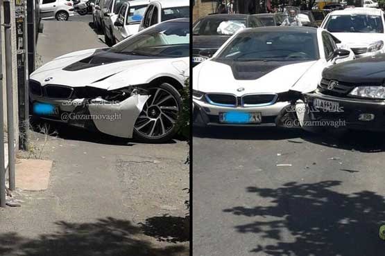 تصادف BMW میلیاردی در تهران (عكس)