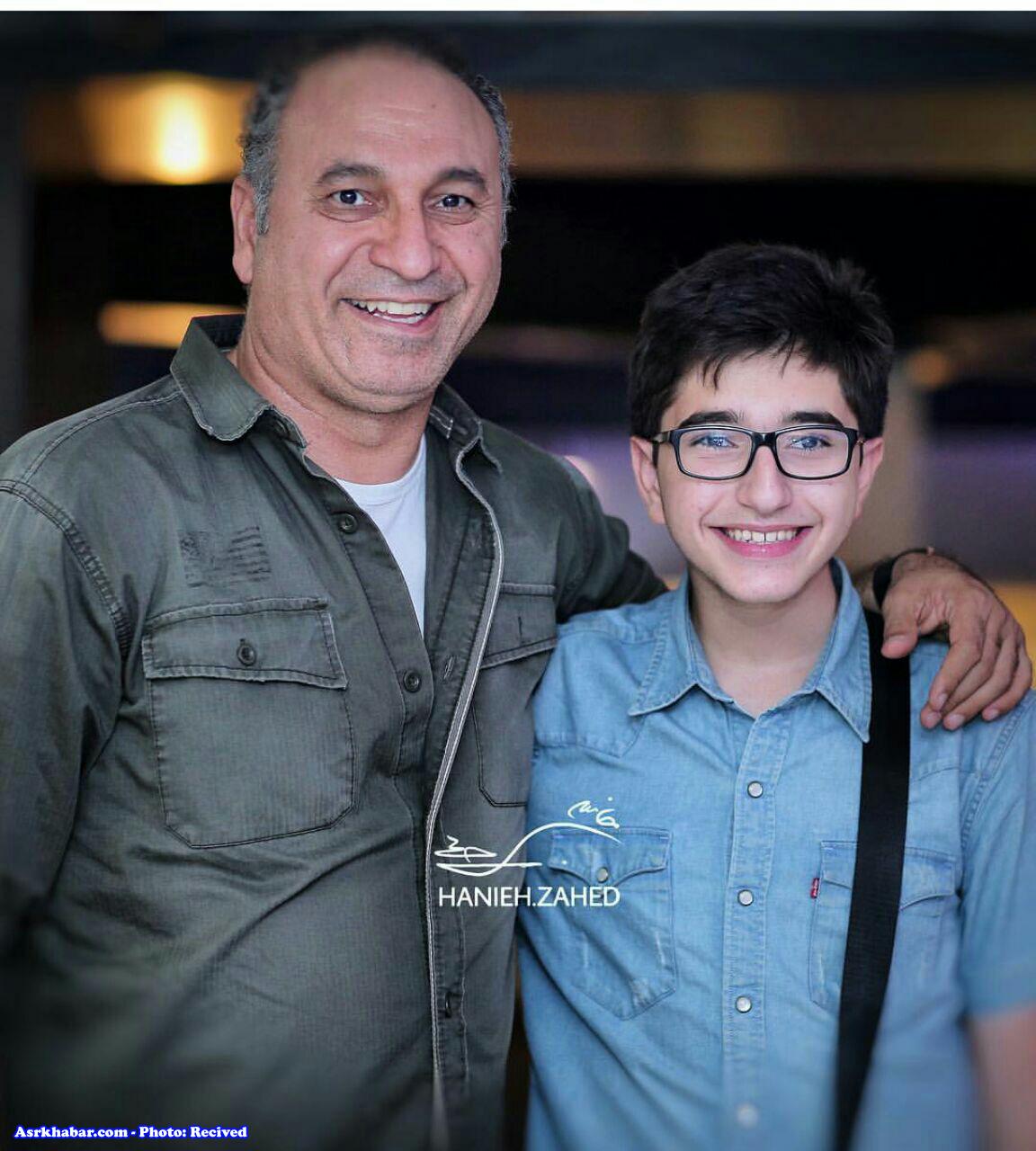 حمید فرخ نژاد و پسرش (+عکس)