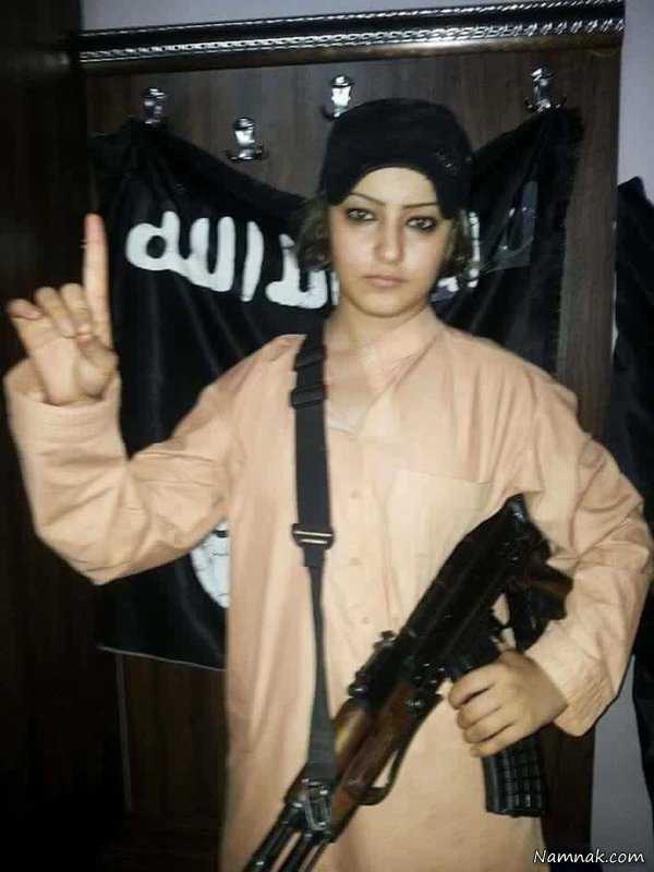 دختر داعشی کشف حجاب کرد (+عکس)
