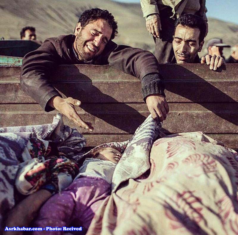 دردناک‌ترین تصویر از زلزله کرمانشاه (عکس)