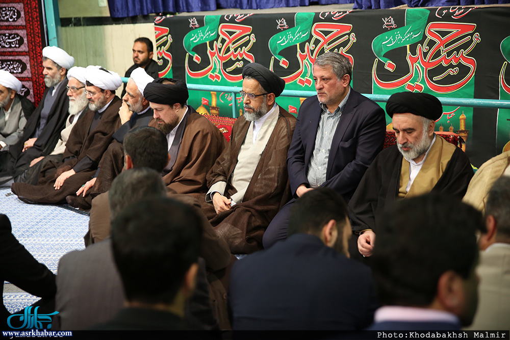 سيد حسن خميني در مراسم چهلمین روز درگذشت آیت الله راستی کاشانی(ره)