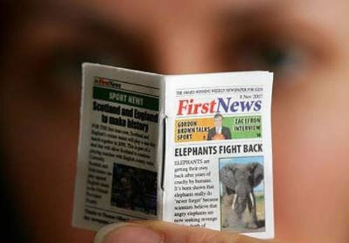 کوچکترین روزنامه جالب جهان (+عکس)