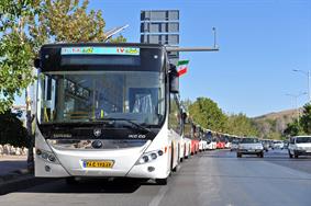 تحويل 63 دستگاه اتوبوس جديد ايران خودرو ديزل به ناوگان اتوبوس‌رانی شيراز