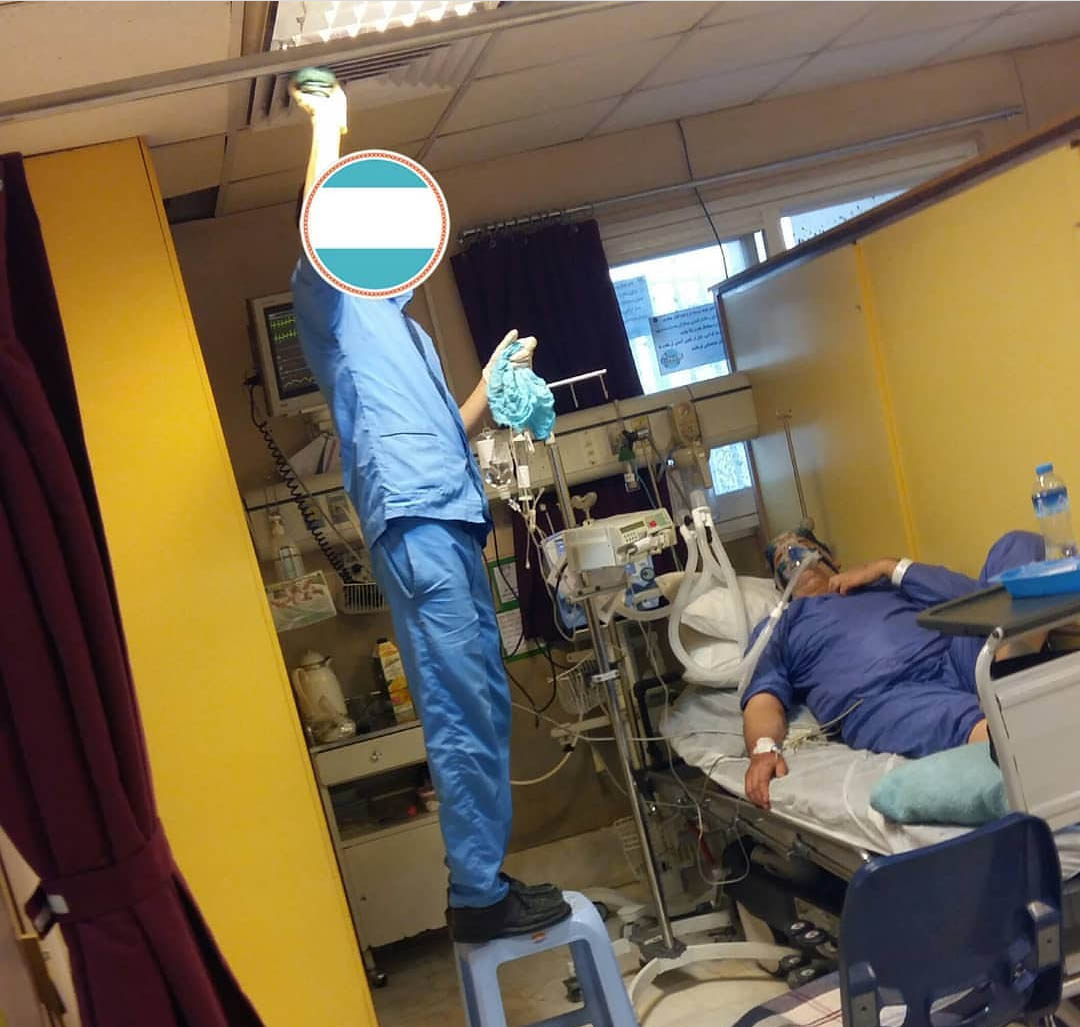 ماجرای جنجالی عکسی از یک بیمارستان در تهران (عكس)
