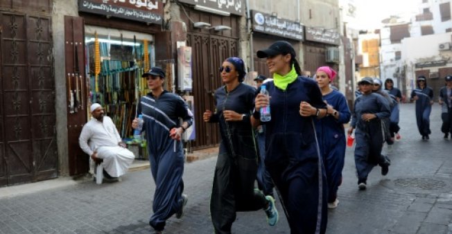 پوشش جالب زنان سعودی برای ورزش! (+عکس)