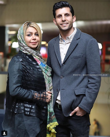فوتبالیست معروف در کنار همسرش (+عکس)