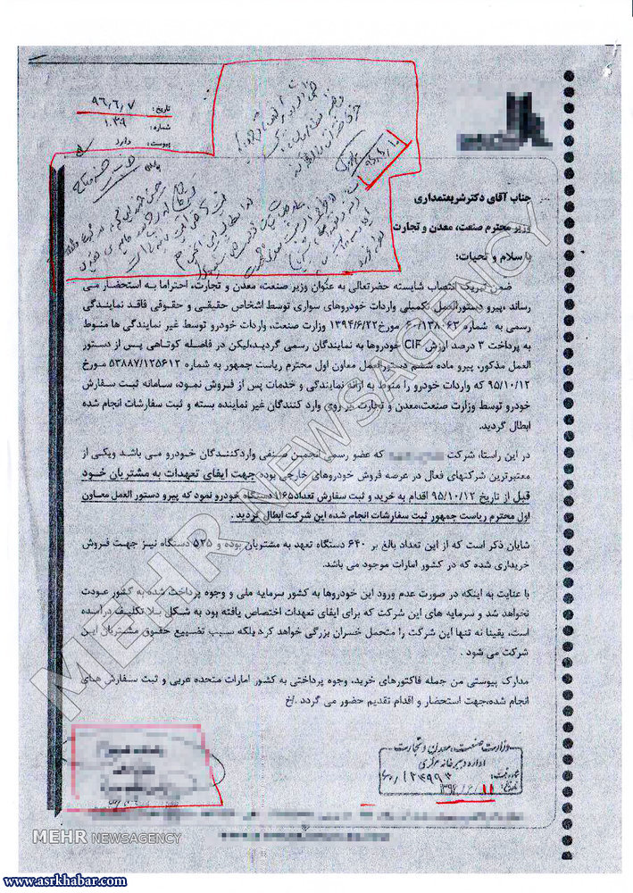 ارتباط ستاد انتخاباتی حسن روحانی با رانت واردات غیرقانونی خودرو چیست؟ (+عکس)