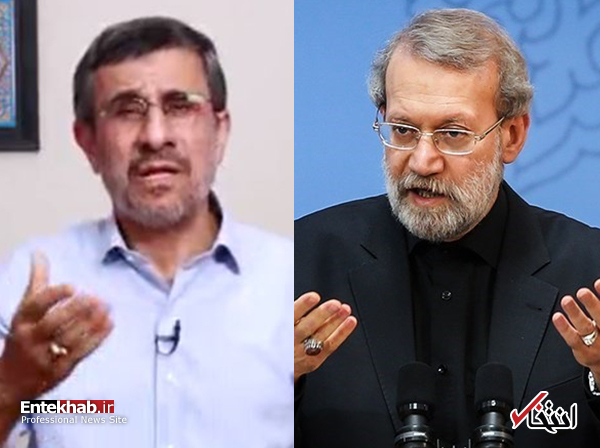 کنایه دوباره لاریجانی به احمدی‌نژاد: عده‌ای به خاطر مقاصد سیاسی نازل، نقش اپوزسیون می‌گیرند؛ انگار تازه از مریخ آمده‌اند و هیچ سابقه‌ای نداشته‌اند