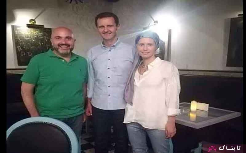 پوشش خاص همسر بشار اسد در یک رستوران (+عکس)