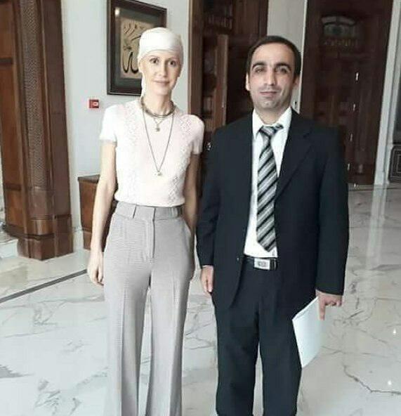 همسر بشار اسد پس از شیمی درمانی(عکس)