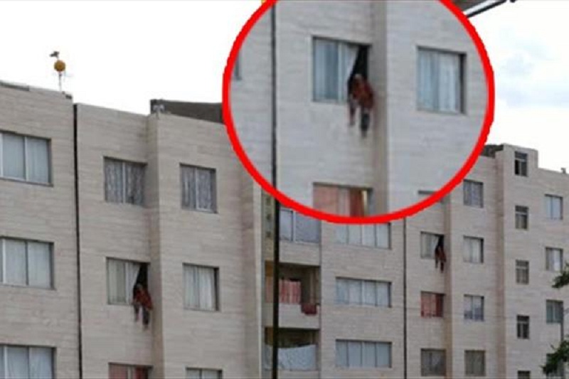 سقوط مرگبار جوان از طبقه سوم (عکس)