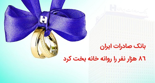 بانک صادرات ایران 86 هزار نفر را روانه خانه‌بخت کرد