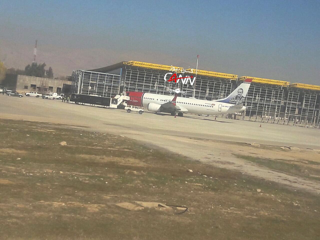فرود اضطراری هواپیمای نروژی در شیراز (+عکس)