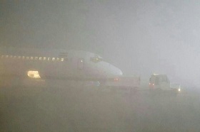 توقف پروازهای فرودگاه مشهد به خاطر مه گرفتگی