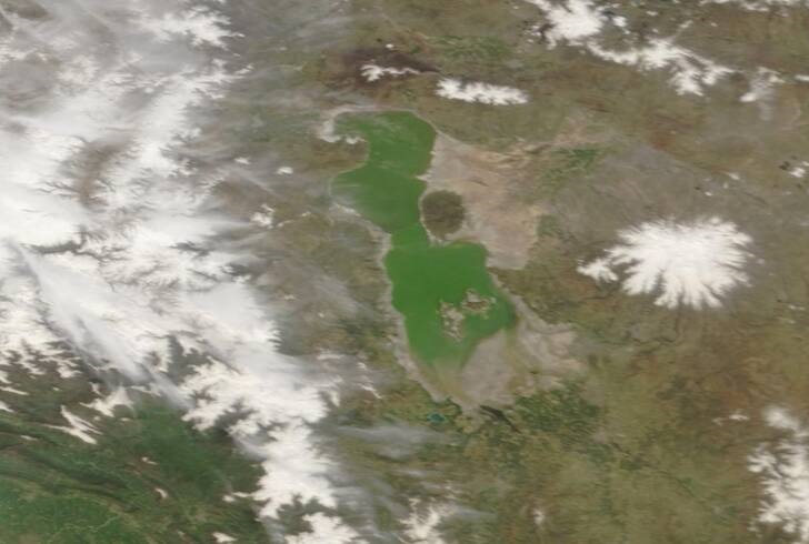 جدیدترین تصویر ماهواره‌ای از دریاچه ارومیه (+عکس)