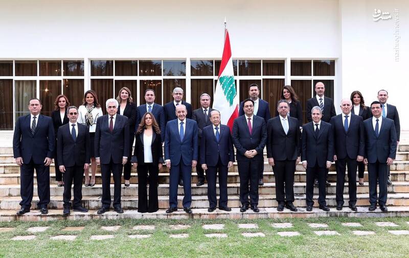 عکس یادگاری دولت جدید لبنان