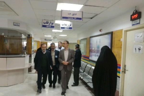 بازدید مدیر کل درمان مستقیم سازمان تامین اجتماعی از بیمارستان امام رضا(ع) قم