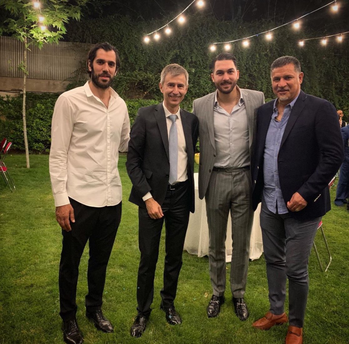 علی دایی در مهمانی سفیر سوئیس در تهران (+عکس)